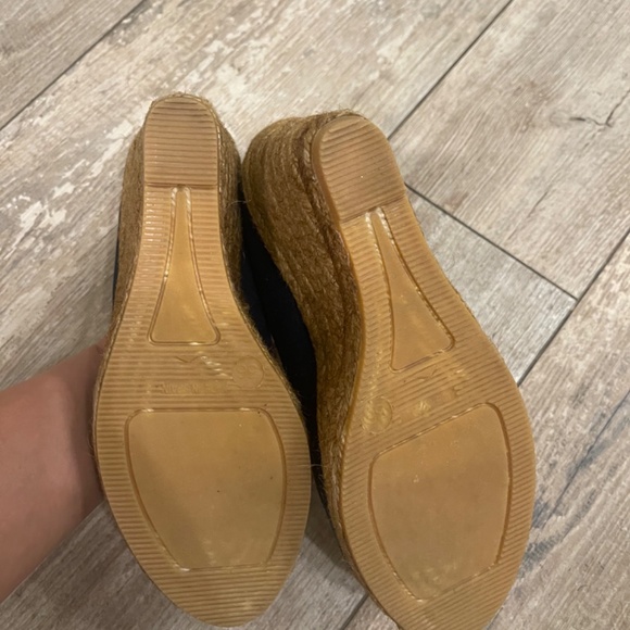 🆕 Viacata Barcelona Espadrilles  blue canvas wedge heel made in Spain size 36 - Picture 3 of 6